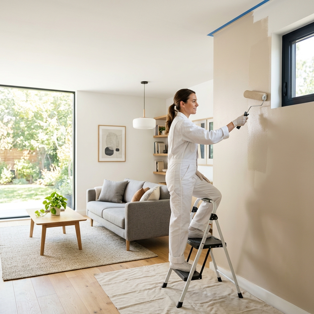 Paint MC team at work on a residential painting project